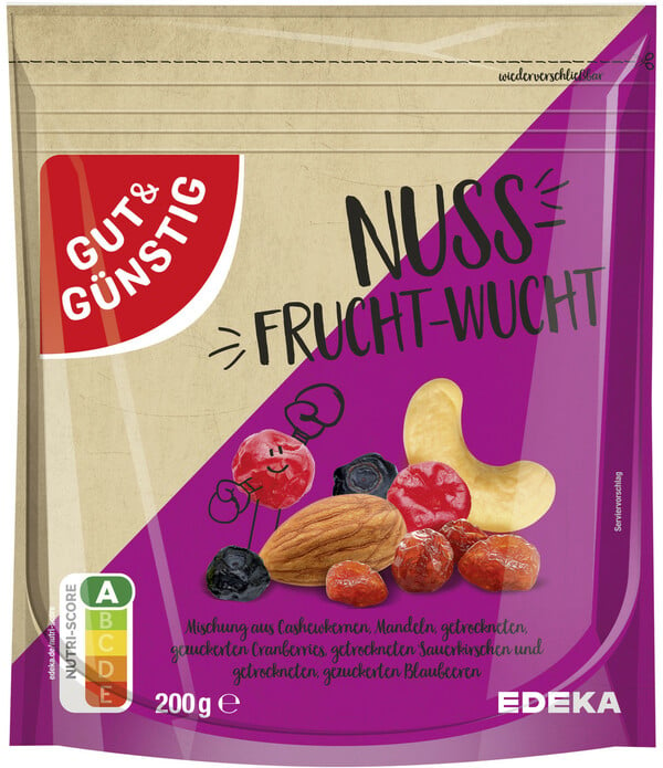 Bild 1 von Gut & Günstig Nuss-Frucht-Wucht 200G