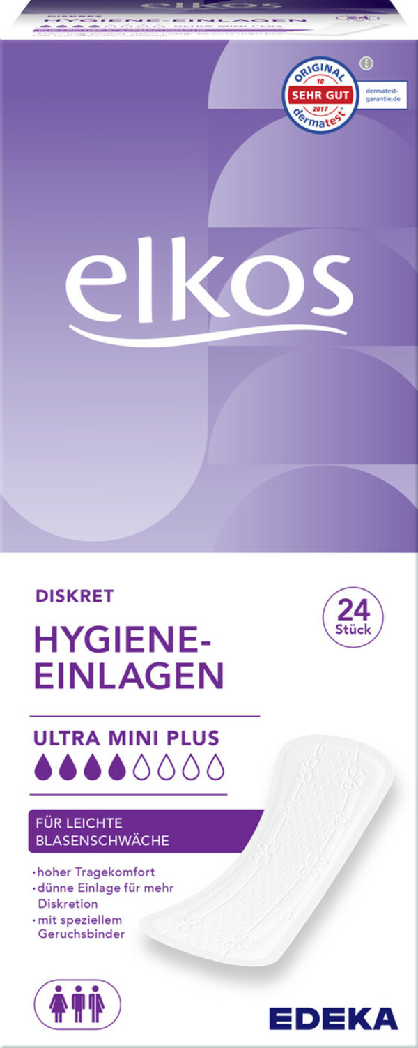Bild 1 von Elkos Hygiene-Einlagen Ultra Mini Plus 24ST