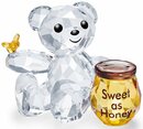 Bild 1 von Swarovski Dekofigur Kristallfigur Kris Bär Schmetterling Honigtopf– Süß wie Honig, 5491970 (1 St), Swarovski® Kristall mit schwarzem Emaille