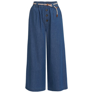 7/8 Damen Culotte mit Gürtelband BLAU