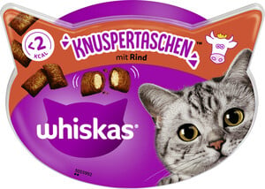 Whiskas Knusper-Taschen mit Rind 60G