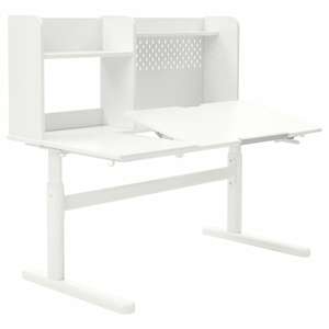 BERGLÄRKA  Schreibtisch, weiß/neigbar 120x70 cm