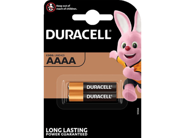 Bild 1 von DURACELL Specialty AAAA Batterie, Alkaline, 1.5 Volt 2 Stück, Schwarz/Kupfer