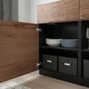 Bild 4 von KLACKENÄS Sideboard, schwarz/Eichenfurnier braun las.