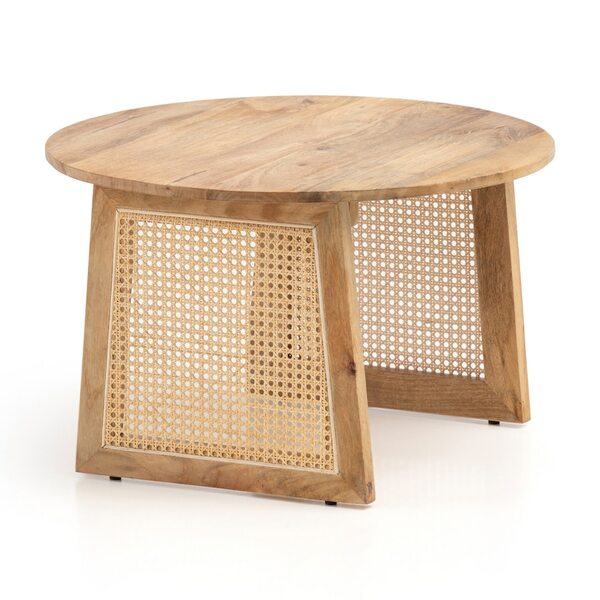 Bild 1 von CASAVANTI Couchtisch 65x40 cm Mango Massivholz/Rattan braun