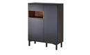 Bild 1 von Highboard  Cani ¦ schwarz ¦ Maße (cm): B: 90 H: 120 T: 36 Kommoden & Sideboards > Highboards - Sconto