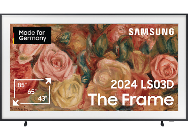 Bild 1 von SAMSUNG GQ50LS03 The Frame Lifestyle QLED TV (Flat, 50 Zoll / 125 cm, UHD 4K, SMART TV, Tizen), Schwarz