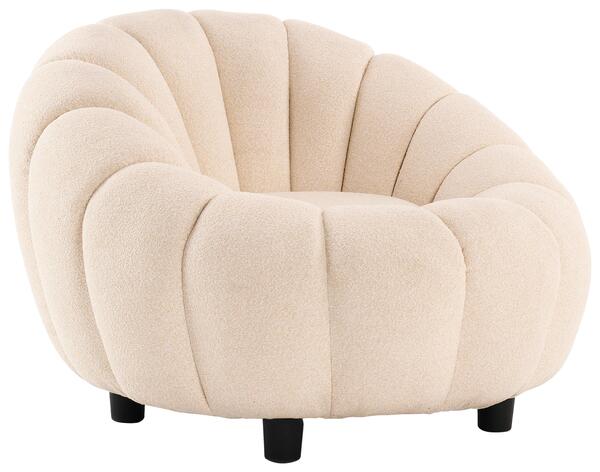 Bild 1 von Sessel Shell -Trend- in Boulè Cremeweiß, Creme, Weiß