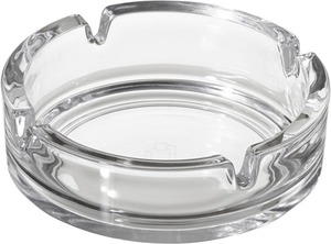 METRO Professional Aschenbecher, Glas, Ø 10.7 x 3.5 cm, transparent, 6 Stück