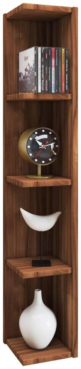 Bild 1 von Eckregal 'Honsa', in Nussbaumfarben, Nussbaumfarben