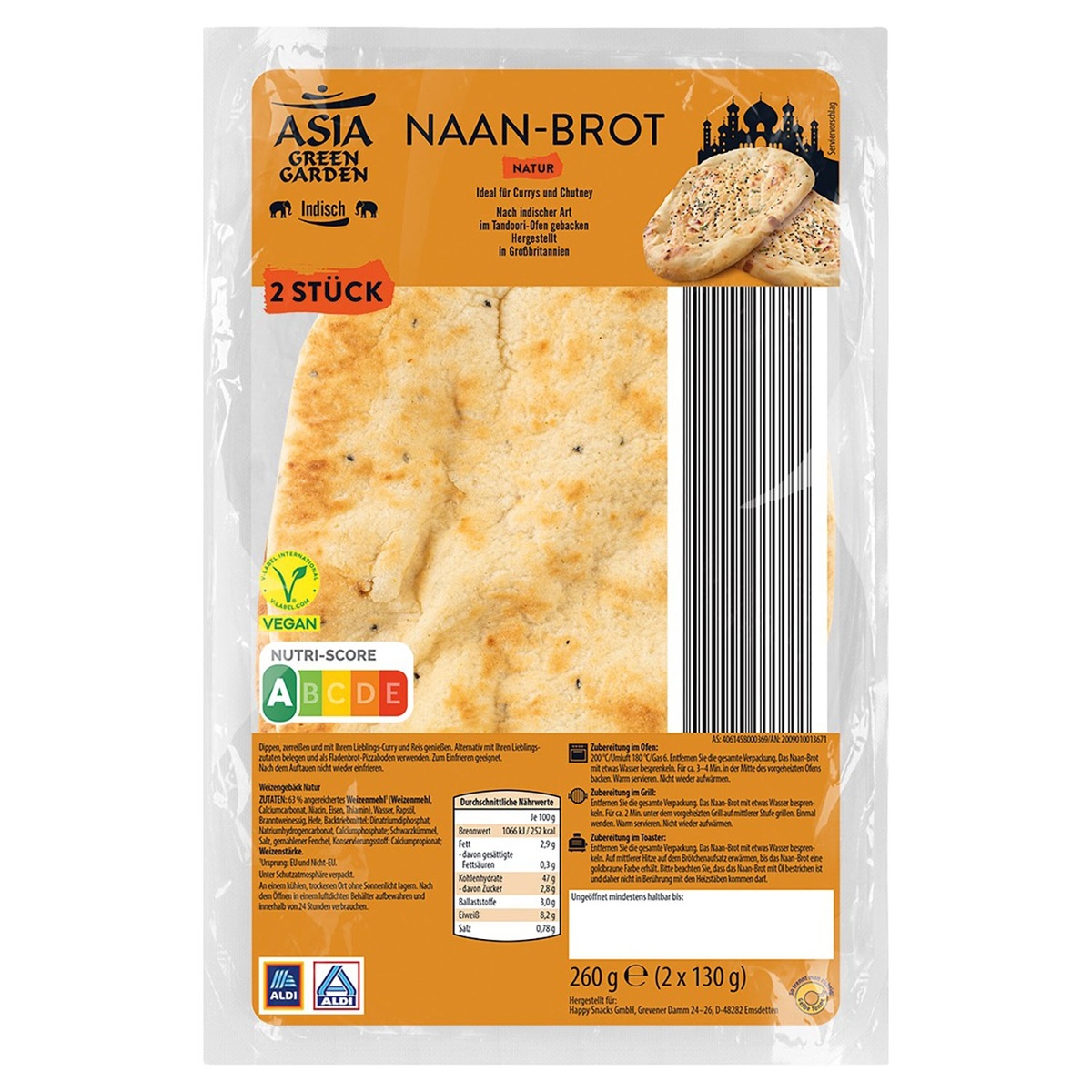Bild 2 von ASIA GREEN GARDEN Naan-Brot 260 g