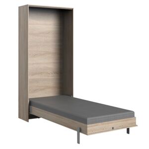 Wandklappbett Juist vertikal Eiche Sägerau NB 152x213x43 cm