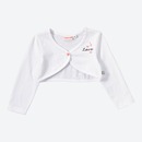 Bild 1 von Baby-Mädchen-Bolero mit Knopfverschluss, White