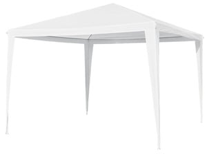 aro  Pavillon, Stahl / Polyethylen (PE), 2,90 x 2,90 x 2,45 m, weiß