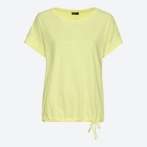 Damen-T-Shirt mit Rundhalsausschnitt, Yellow