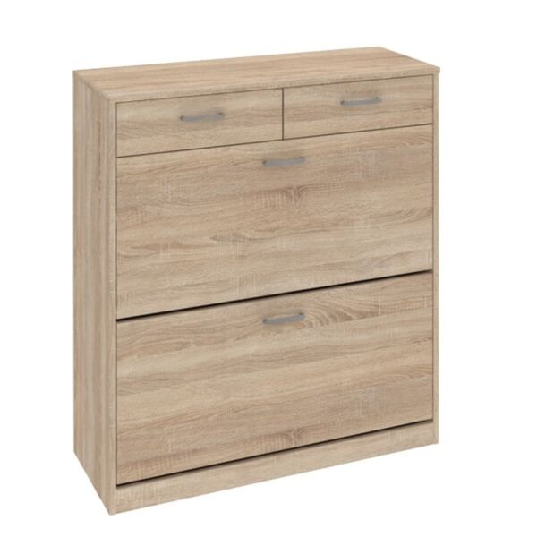 Bild 1 von Schuhschrank Mega Typ 93 Eiche Sägerau-Dekor 87x98x37 cm