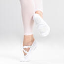 Bild 1 von Ballettschuhe geteilte Sohle Stretch-Leinen Gr. 28‒40 weiss Weiß