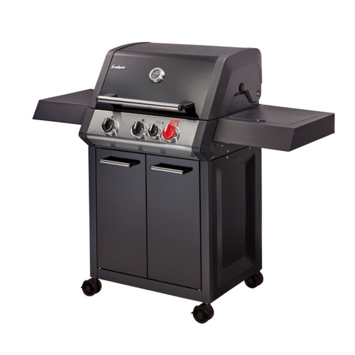 Bild 1 von Enders Gasgrill Monroe Black ProX 3 KR Turbo, inkl. Wetterschutzhülle