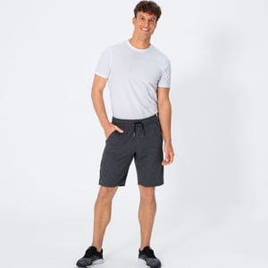 Herren-Bermudas mit Zugband, Anthracite