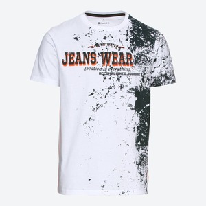 Herren-T-Shirt aus reiner Baumwolle, White
