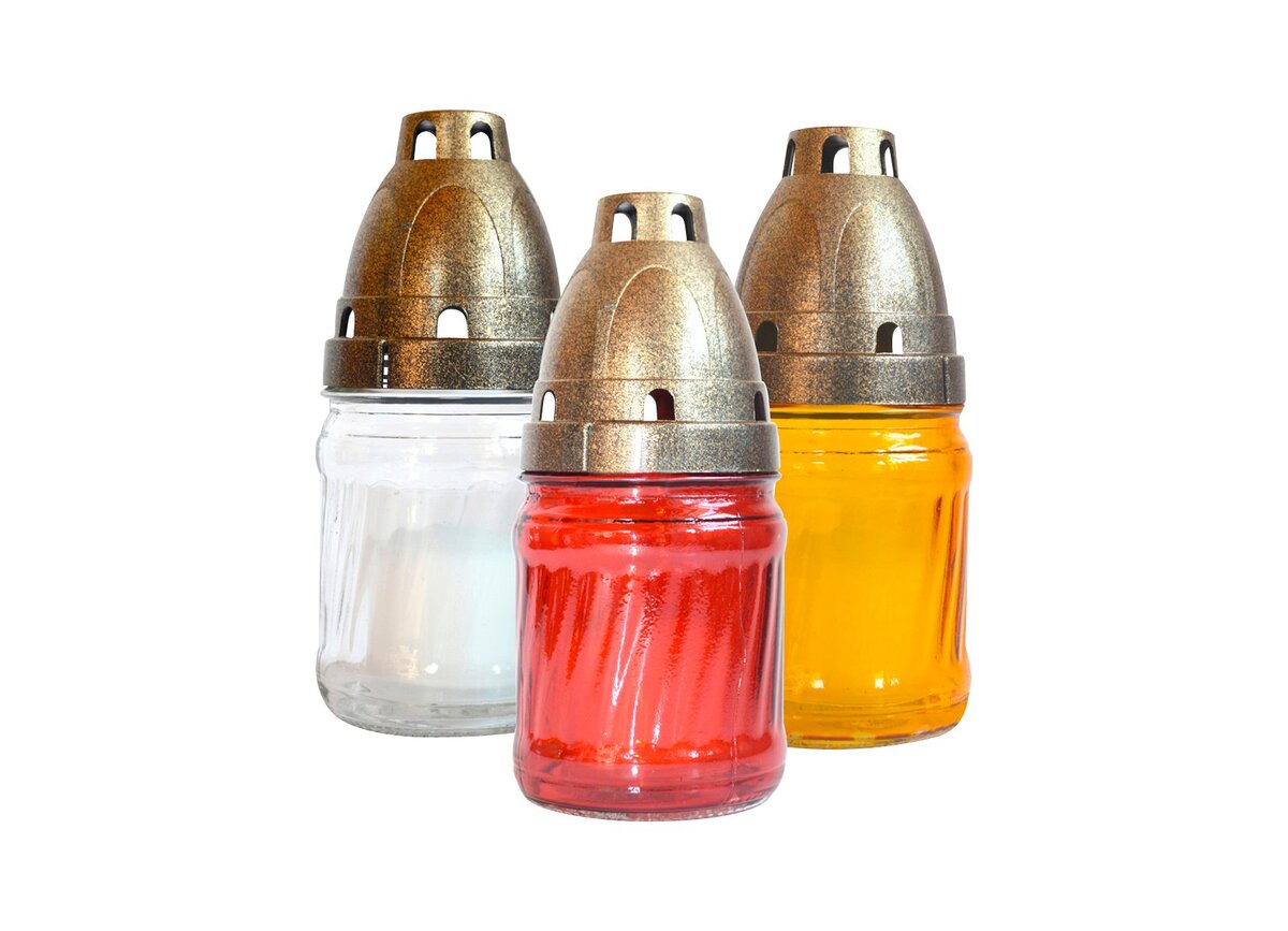 Bild 1 von Glas-Grablicht versch. Farben