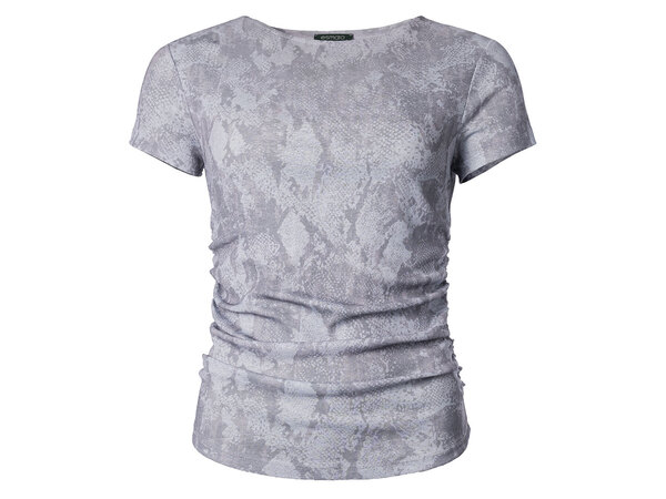 Bild 1 von esmara® Damen Mesh-T-Shirt mit modischem Snake-Print, grau