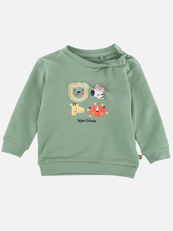 Bild 3 von Jungen Sweatshirt mit Tiermotiven
                 
                                                        Grün
