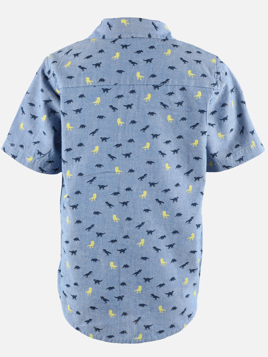 Bild 2 von Jungen Freizeithemd mit Dino-Alloverprint
                 
                                                        Blau