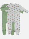 Bild 2 von Baby Jungen Pyjama im 2er Set mit Fuß
                 
                                                        Grün