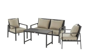 Lounge-Set 4-teilig Dublin beige Garten