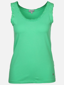 Damen Top mit Spitzenbesatz
                 
                                                        Grün