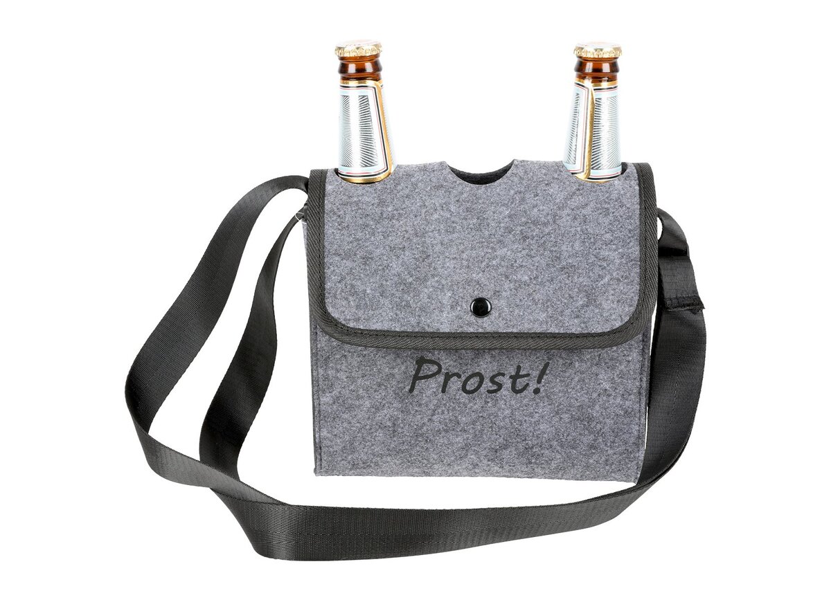 Bild 1 von Biertasche Gurt aus Filz für 3 Bierflaschen