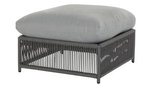 Hocker  Barcelona grau Maße (cm): B: 80,5 H: 33 T: 80,5 Garten