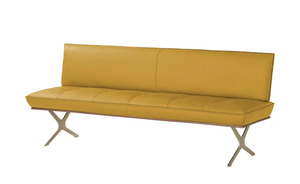 KOINOR Sitzbank  Leder Dining System 1 gelb Maße (cm): B: 154 H: 88 T: 66 Bänke