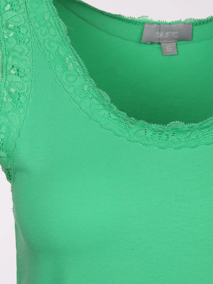 Bild 3 von Damen Top mit Spitzenbesatz
                 
                                                        Grün
