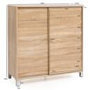 Bild 4 von WOHNLING Schuhschrank Sonoma 100x108x37,5 cm