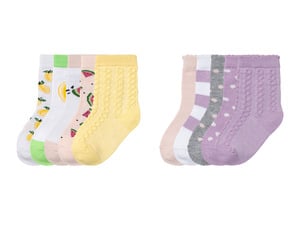 lupilu® Kleinkinder Mädchen Socken, 5 Paar, mit Bio-Baumwolle