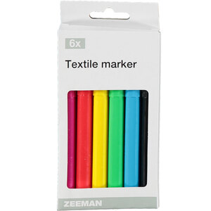 Textilstifte, Multicolor, ONE SIZE