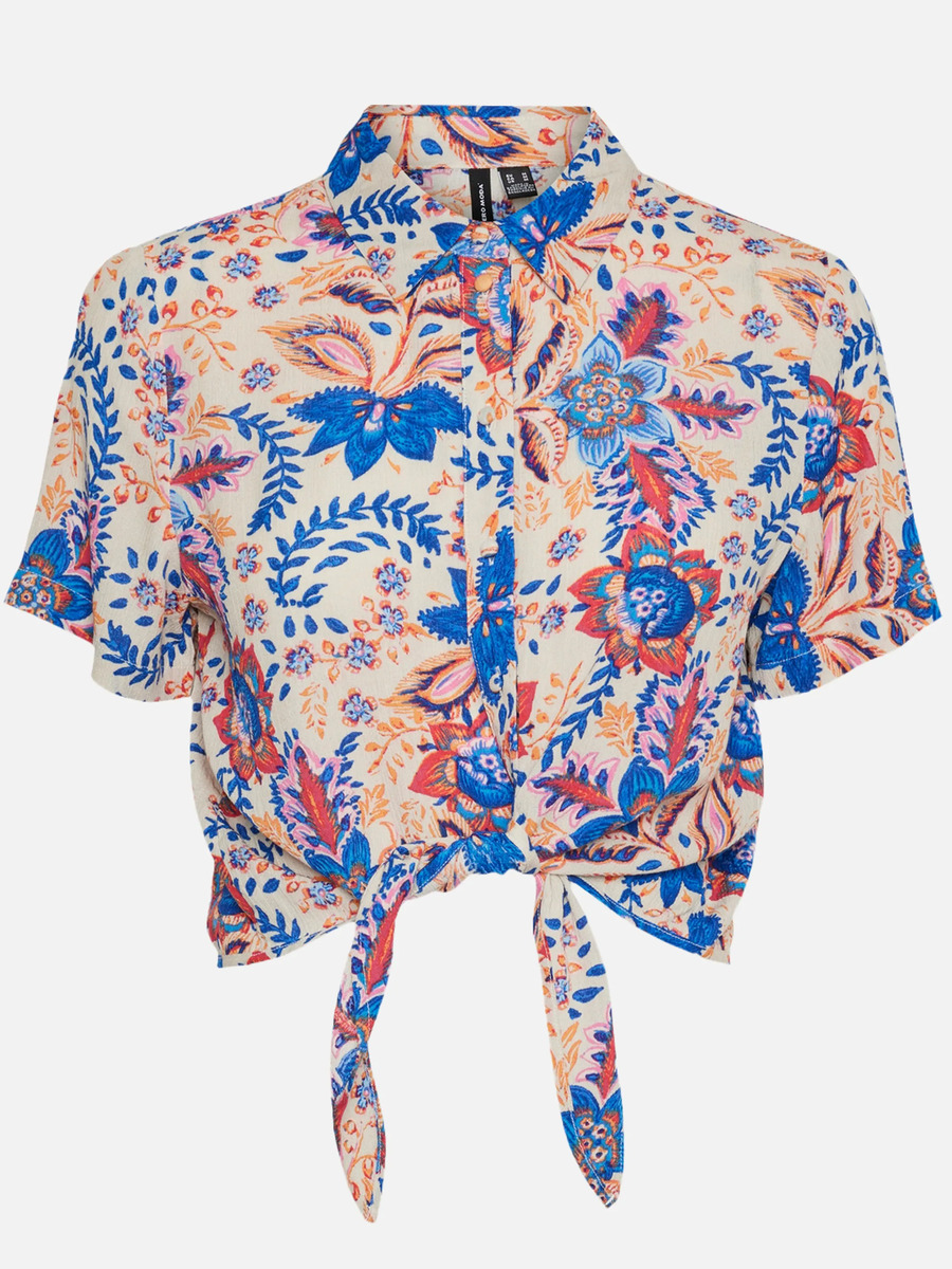 Bild 1 von Vero Moda VMMENNY TIE SS SHIRT Bluse
                 
                                                        Grau