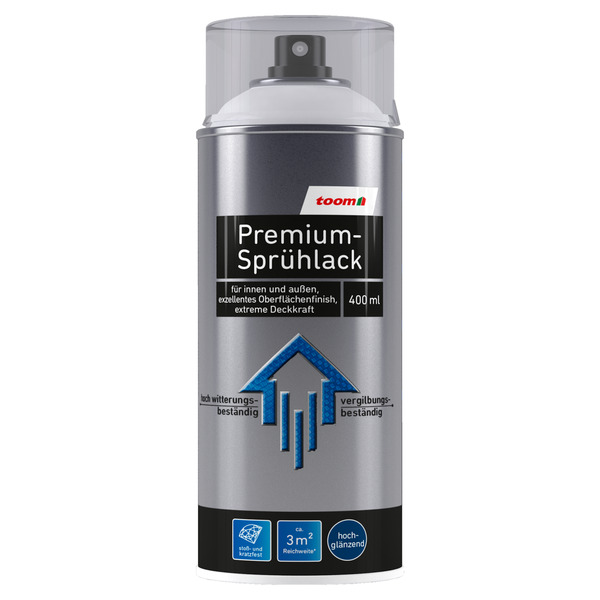 Bild 1 von toom Premium-Sprühlack RAL 9010 'Reinweiß' hochglänzend 400 ml