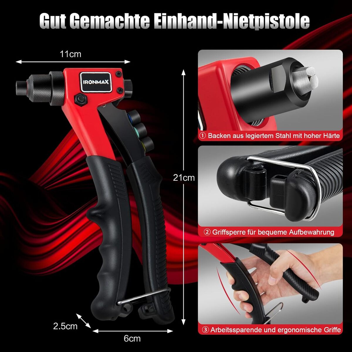 Bild 4 von COSTWAY Nietenzange, Nietzange Set