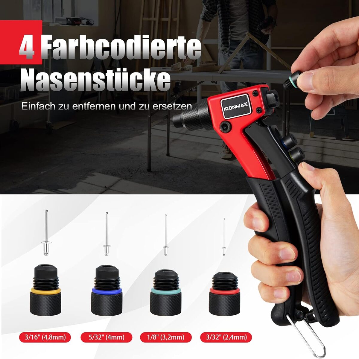 Bild 2 von COSTWAY Nietenzange, Nietzange Set