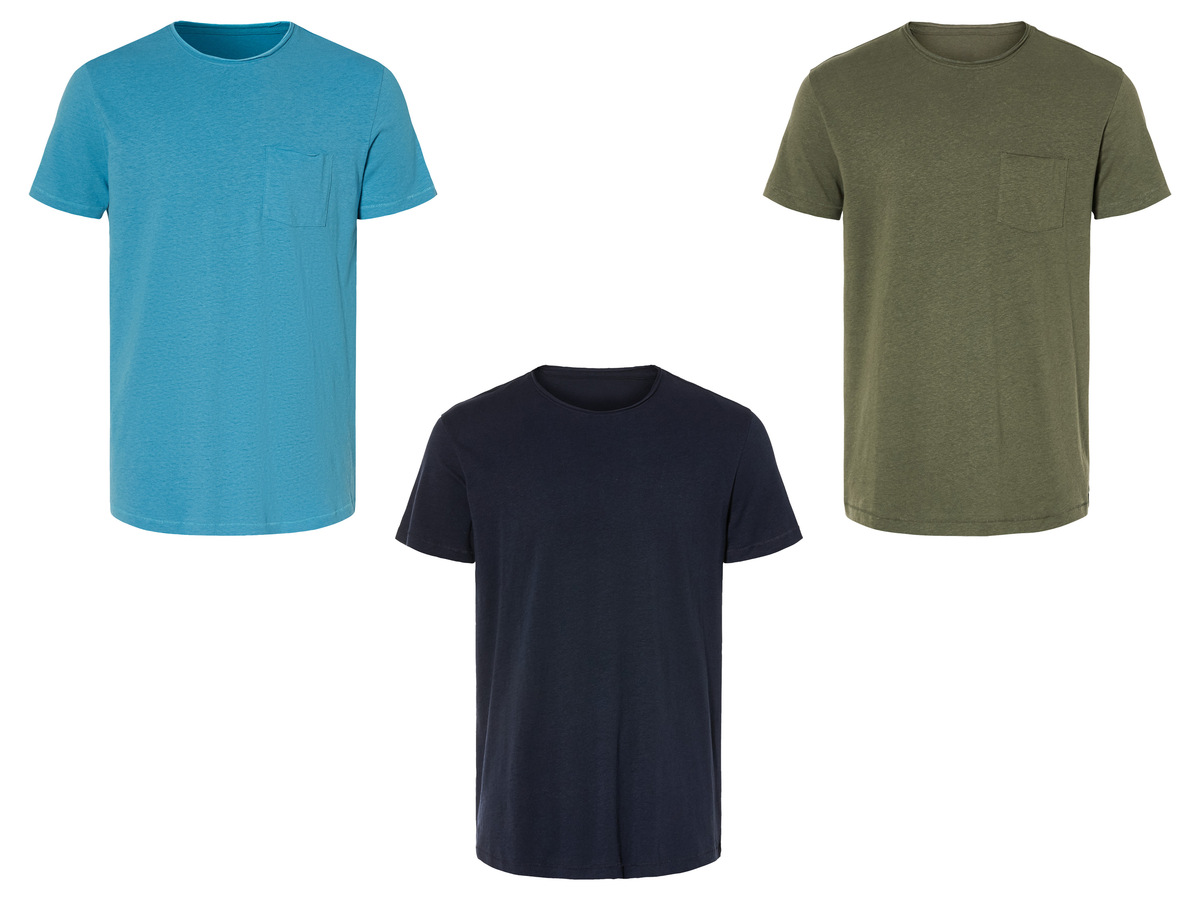 Bild 1 von LIVERGY® Herren T-Shirt mit Rollkantenausschnitt