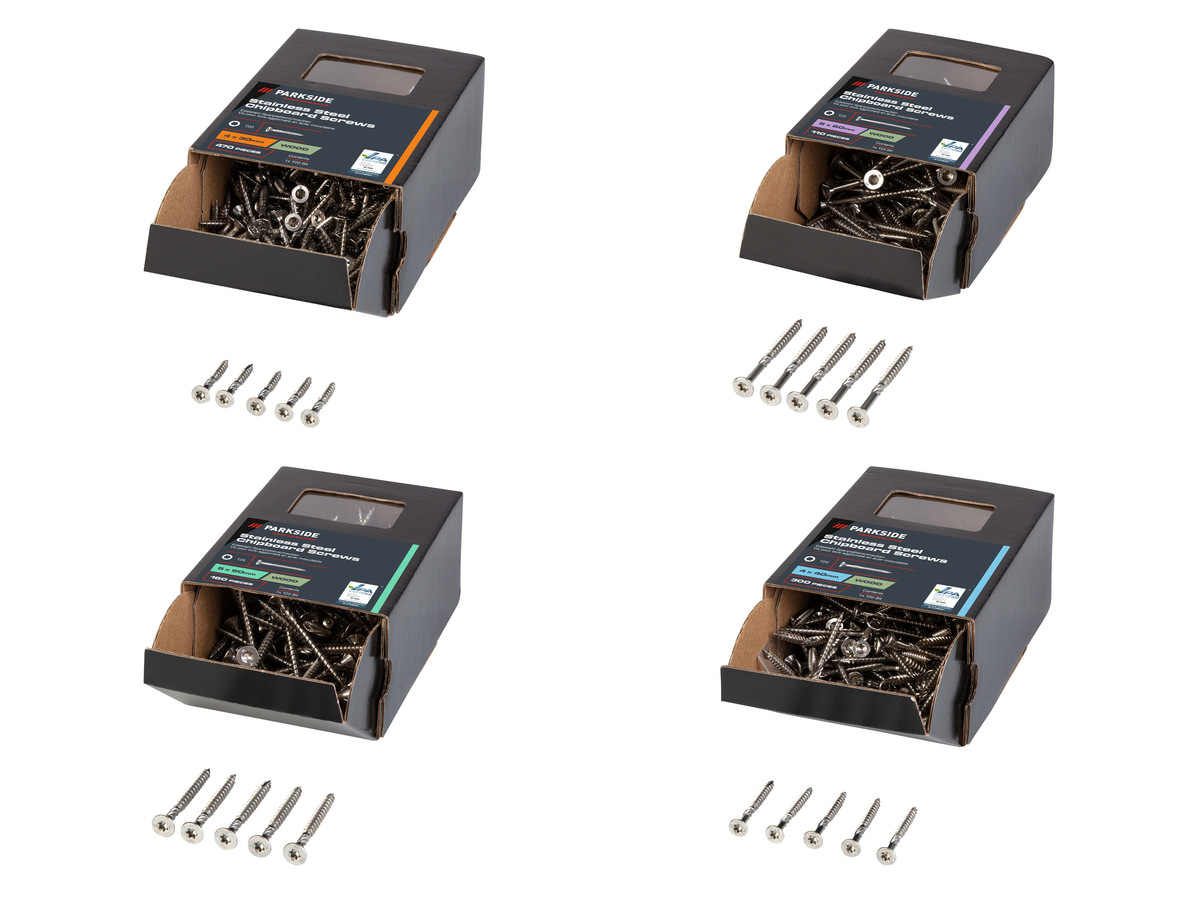 Bild 1 von PARKSIDE PERFORMANCE® Edelstahl-Spanplattenschrauben, wachsbeschichtet