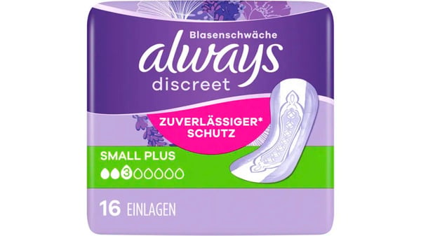 Bild 1 von always Discreet Inkontinenz Small Plus 16 Stück