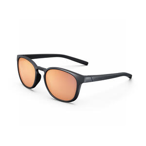 Sonnenbrille Wandern MH160 Polarisierend Erwachsene Kategorie 3 schwarz/pink