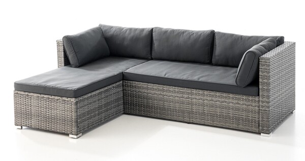 Bild 3 von HC Garten & Freizeit Lounge-Set 12 tlg. grau