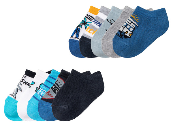 Bild 1 von lupilu® Kleinkinder Sneakersocken, 5 Paar, mit hohem Bio-Baumwollanteil