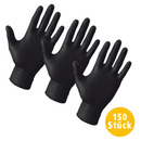 Bild 1 von Multitec Latex-Handschuhe, Größe M - Schwarz, 50er-Set, 3er-Set