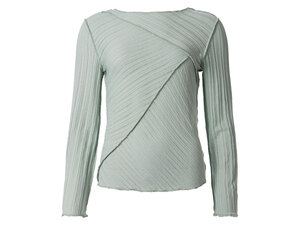 esmara® Damen Langarmshirt, leicht transparent, grün